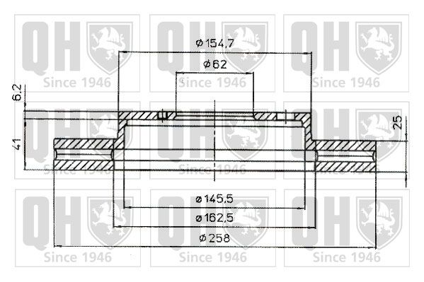 QUINTON HAZELL Тормозной диск BDC5086